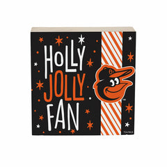 Baltimore Orioles Block, Holiday, 6x6
