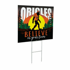 Baltimore Orioles Yard Sign, Bigfoot