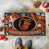 Baltimore Orioles Holiday PVC Mat, 28"x16"
