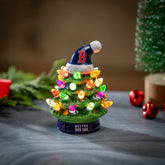 Boston Red Sox 4" Mini LED Tabletop Christmas Tree, Set of 2