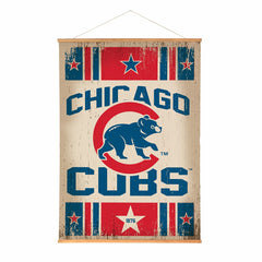 Chicago Cubs, Canvas Wall Tapestry, Large, 54x36