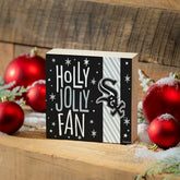 Chicago White Sox Block, Holiday, 6x6