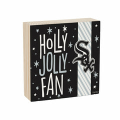Chicago White Sox Block, Holiday, 6x6