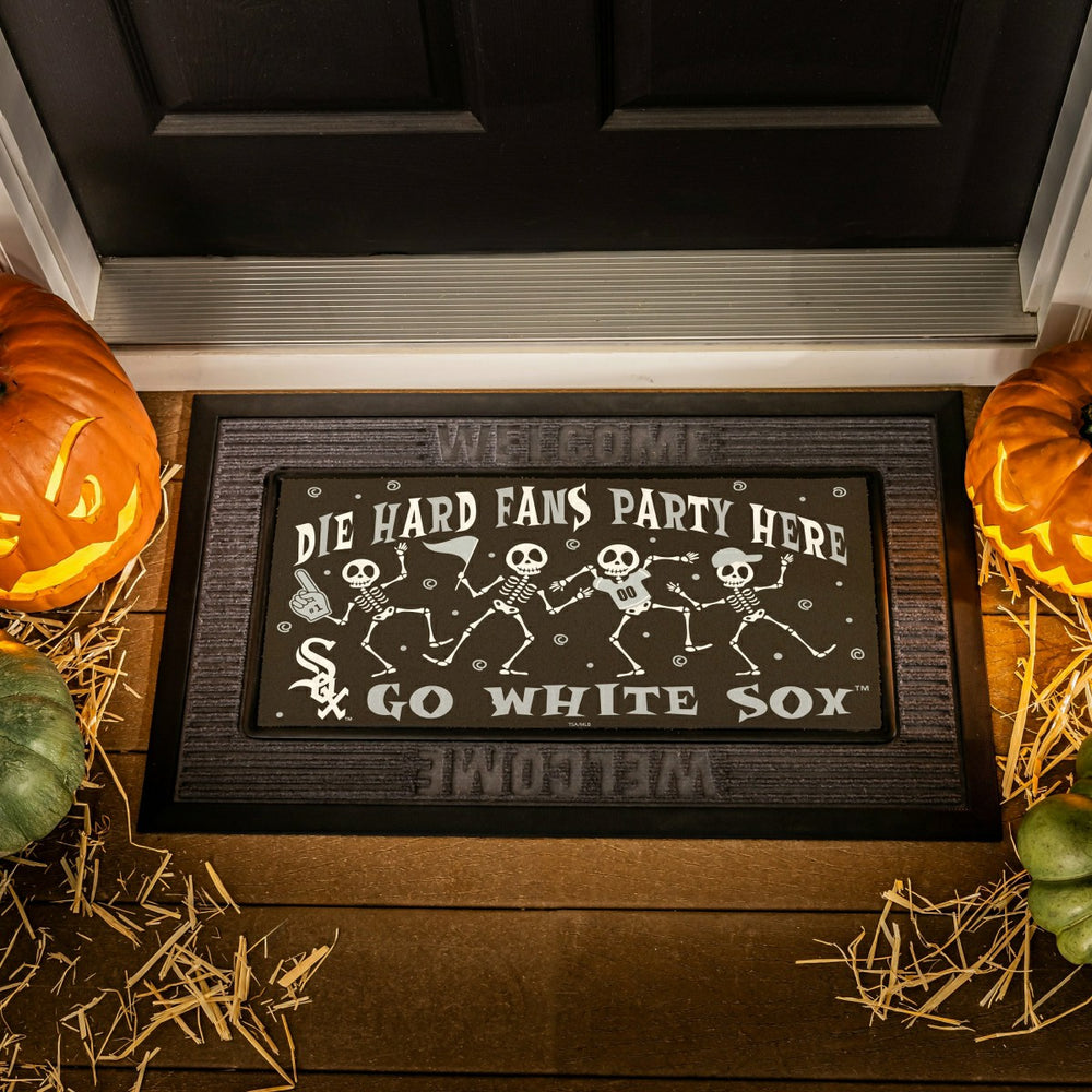 Chicago White Sox Flocked Coir Halloween Sassafras Switch Mat, 22"x10"