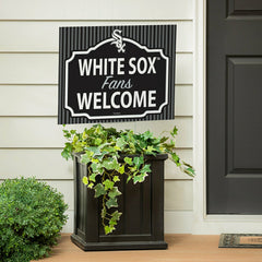 Chicago White Sox Coroplast Yard Sign, "Fans Welcome"