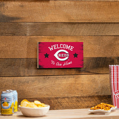 Cincinnati Reds Wood Wall Sign, 6x11
