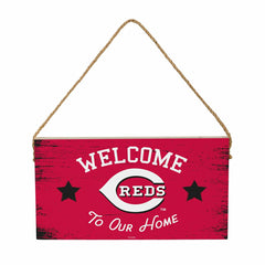 Cincinnati Reds Wood Wall Sign, 6x11