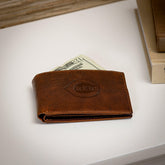 Cincinnati Reds, Embossed 100% Genuine Tumbled Leather Passcase Bi-Fol