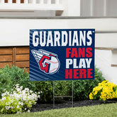 Cleveland Guardians Coroplast Yard Sign "Fans Play Here"
