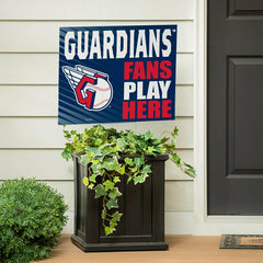 Cleveland Guardians Coroplast Yard Sign "Fans Play Here"