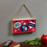 Cleveland Guardians Holiday Wood Wall Sign, 6x11