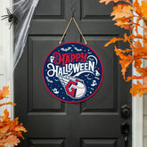 Cleveland Guardians Halloween Round Door Décor with Hanging Rope, 18x1