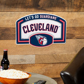 Cleveland Guardians USA Embossed Steel Wall Sign, 11" x 17"