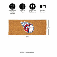 Cleveland Guardians Extra Large Full Color Coir Mat, 60"x24"