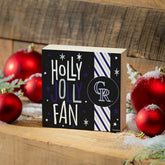 Colorado Rockies Block, Holiday, 6x6