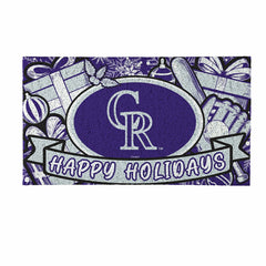 Colorado Rockies Holiday PVC Mat, 28"x16"