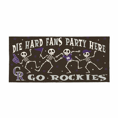 Colorado Rockies Flocked Coir Halloween Sassafras Switch Mat, 22"x10"