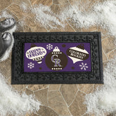 Colorado Rockies Holiday Flocked Coir Sassafras Switch Mat, 22"x10"