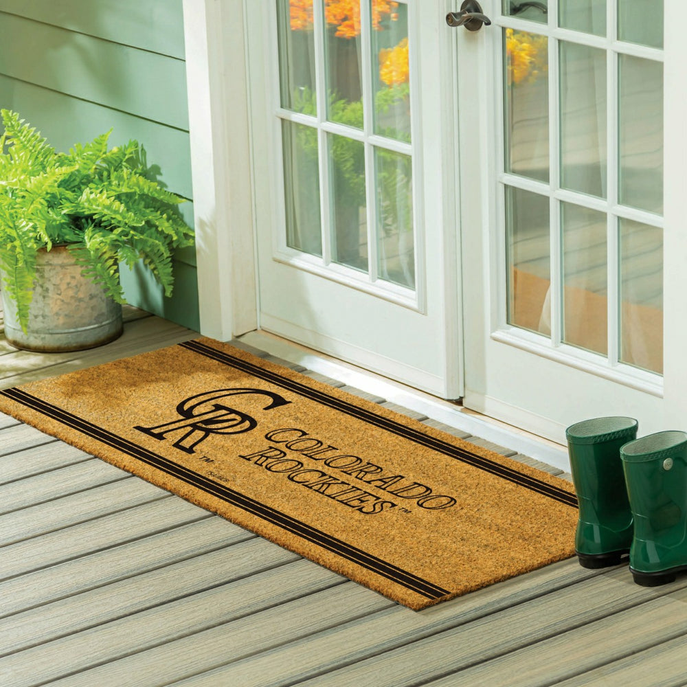 Colorado Rockies Extra Large One Color Coir Mat, 60"x24"
