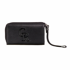 Colorado Rockies Wristlet Wallet Black