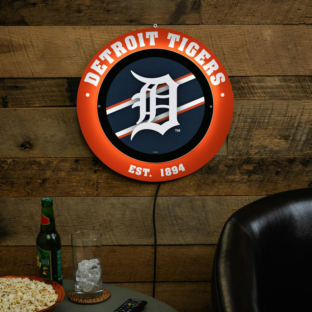 Detroit Tigers, Metal Lite, Round