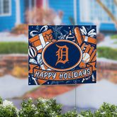 Detroit Tigers Yard Sign, Holiday