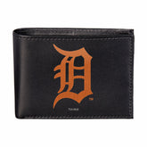 Detroit Tigers Black Bi-Fold Embroidered Wallet w/ RFID Blocking