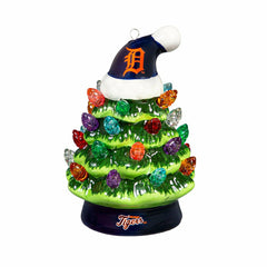 Detroit Tigers 4" Mini LED Tabletop Christmas Tree, Set of 2