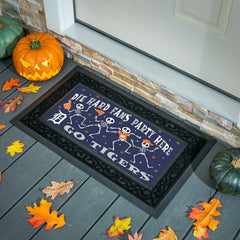 Detroit Tigers Flocked Coir Halloween Sassafras Switch Mat, 22"x10"