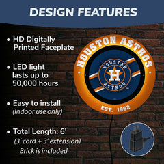 Houston Astros, Metal Lite, Round