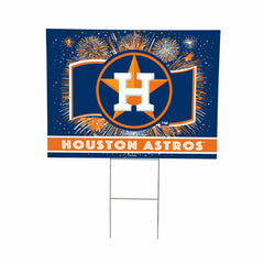 Houston Astros Yard Sign, Patriotic