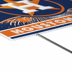 Houston Astros Yard Sign, Patriotic