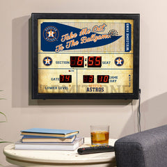Bluetooth Scoreboard Wall Clock, Houston Astros