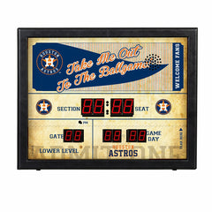 Bluetooth Scoreboard Wall Clock, Houston Astros