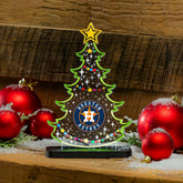 Houston Astros Baseball Holiday Tree Desklite LED Decor