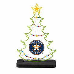 Houston Astros Baseball Holiday Tree Desklite LED Decor