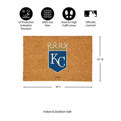 Kansas City Royals Large Full Color Coir Mat, 36"x24"