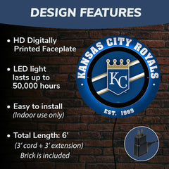 Kansas City Royals, Metal Lite, Round