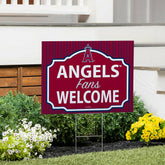 Los Angeles Angels Coroplast Yard Sign, "Fans Welcome"