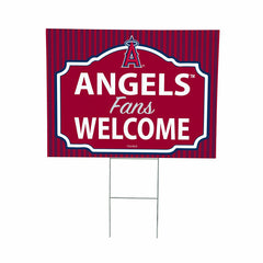 Los Angeles Angels Coroplast Yard Sign, "Fans Welcome"