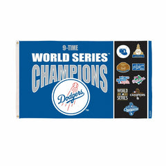 Los Angeles Dodgers Single Sided Flag w/ 2 Grommets, 3'x5' Multi Win F