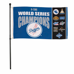 Los Angeles Dodgers Single Sided Flag w/ 2 Grommets, 3'x5' Multi Win F