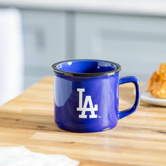Los Angeles Dodgers Ceramic Camp Cup with Enamel Finish, 14oz