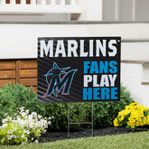 Miami Marlins Coroplast Yard Sign "Fans Play Here"