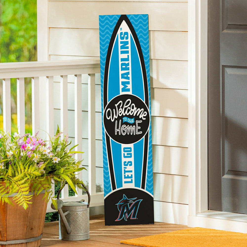 Miami Marlins Summer Seasonal Surfboard ECM Exclusive 47" Single Sided