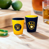 Milwaukee Brewers 4-Piece Ceramic 2oz. Shot Glass Set