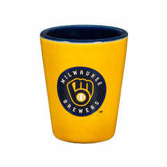 Milwaukee Brewers 4-Piece Ceramic 2oz. Shot Glass Set