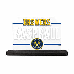Milwaukee Brewers Baseball Rectangle Desklite LED Decor
