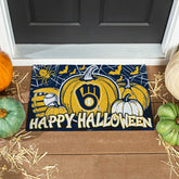 Milwaukee Brewers Halloween PVC Mat, 28"x16"