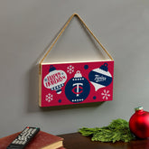 Minnesota Twins Holiday Wood Wall Sign, 6x11